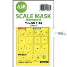 Artscale ASK200-M48101 - Yak-9D double-sided express mask, self-adhesive