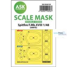 Artscale ASK200-M48105 - Spitfire F.Mk.XVIII double-sided mask self-adh.