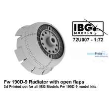 IBG-Modellbau IBG72U007 - Radiator with open flaps for Fw 190D-9