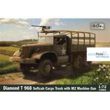 IBG-Modellbau IBG72084 - Diamond T 968 Softcab Cargo Truck with M2 MG