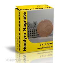 Tabletop Depot Magnete2x1 - 10 Neodym Magnete rund 2 x 1 mm