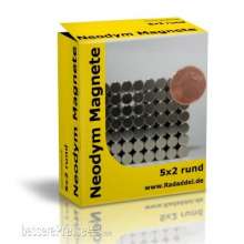 Tabletop Depot Magnete5x2 - 10 Neodym Magnete rund 5 x 2 mm