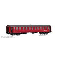 NMJ 1013803 - NMJ Topline 101.304 Schlafwagen WLABK 21080 der NSB, rot/schwarz