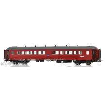 NMJ 1015836 - NMJ Topline 131.302 NSB Personvogn B3-2 Type 3 25517, rot/schwarz, Nydesign, H0