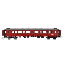 NMJ 1015837 - NMJ Topline 131.301 NSB Personvogn B3-2 Type 3 25516, Rot/Schwarz, H0