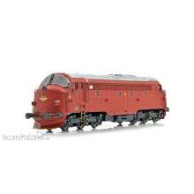 NMJ 1027122 - NMJ Topline 145004 NSB Di3b 643, Rot/Silber, DC Analog, Spur 0, 1:45