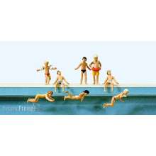 Preiser 10307 - HO Kinder im Schwimmbad