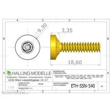 Halling ETH-SSN-540-NEU - Schwungmasse mit Schnecke, 54 NEU