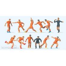 Preiser 10761 - Fussballmannschaft.Orange Tri