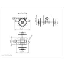 Halling ANT-KOP-090-H0 - Einzelachs-Antrieb, 9mm Räder, Spur H0