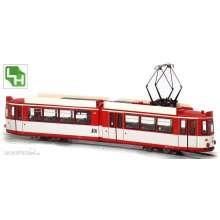 Halling GT4-F09-M - GT4 Freiburg Nr. 109 rot/weiß, mit Antrieb