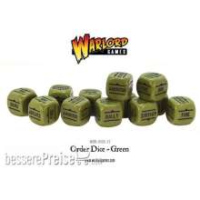 Warlord Games 402616011 - Bolt Action Orders Dice - Green (12)