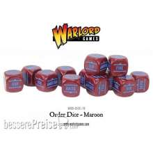 Warlord Games 402616015 - Bolt Action Orders Dice - Maroon