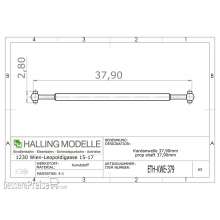 Halling ETH-KWE-379 - Kardanwelle 37,9mm