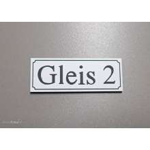 Heyn 112332 - Gleisschild klein alte Schrift Gleis 2