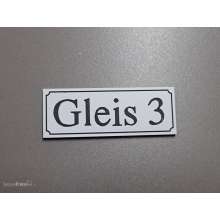 Heyn 112333 - Gleisschild klein alte Schrift Gleis 3