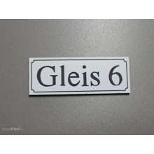 Heyn 112336 - Gleisschild klein alte Schrift Gleis 6