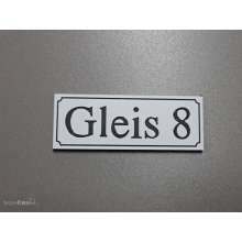 Heyn 112338 - Gleisschild klein alte Schrift Gleis 8