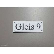 Heyn 112339 - Gleisschild klein alte Schrift Gleis 9