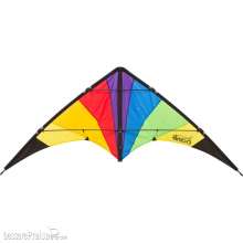 Invento 112381 - Limbo II Classic Rainbow - Lenkdrachen, ab 10 Jahren, 67x155cm, inkl. 40kp Polyesterschnüre 2x20m