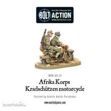 Warlord Games WGB-AK-22 - Afrika Korps Kradschützen Motorrad