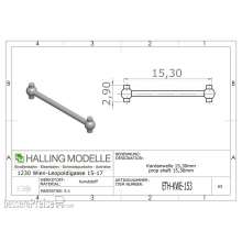 Halling ETH-KWE-153 - Kardanwelle 15,3mm