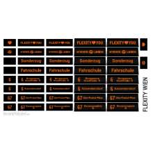 Halling DEC-FLX-W02 - Decals für Flexity Wien