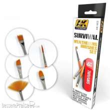 AK-Interactive AK663 - Survival Weathering Brushes Set von AK-Interactive