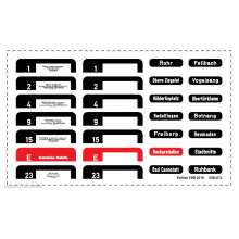 Halling DEC-GT4-S66 - Decals für GT4 SET Stuttgart Nr. 466/586