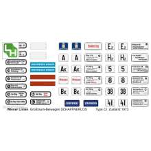 Halling DEC-B07 - Decals für Wiener Straßenbahn c3 Nr. 1107