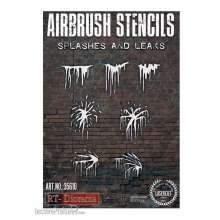 AK-Interactive RTD35610 - Stencil: Splashes and Leaks 1/35