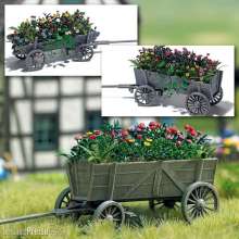 Busch 1228 - Holzwagen mit Blumen