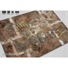 PWork Wargames PWGM01500N44X60 - Neoprene Mat Industrial Ruins 44x60