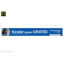 Halling ZRS0808 - ZB Tafel ´Kinder reisen gratis´ 2 Stk.