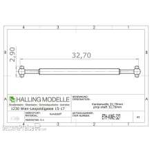 Halling ETH-KWE-327 - Kardanwelle 32,7mm