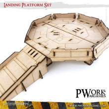 PWork Wargames PWTS00604MDF - MDF Terrain Landing Platform