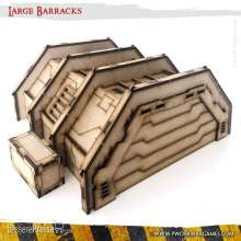 PWork Wargames PWTS00602MDF - MDF Terrain Large Barracks