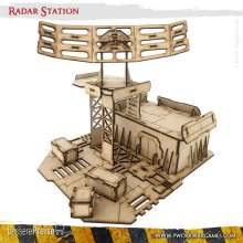 PWork Wargames PWTS00606MDF - MDF Terrain Radar Station