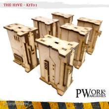 PWork Wargames PWTS00820MDF - MDF Terrain The Hive 03