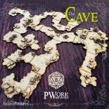 PWork Wargames PWFT00350MDF - MDF RPG Tiles The Cave