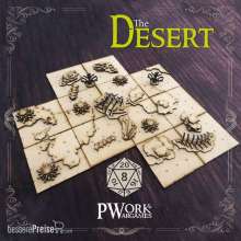 PWork Wargames PWFT00330MDF - MDF RPG Tiles The Desert