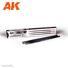 AK-Interactive AK10027 - AK Table Top Brushes Set 0,1,2