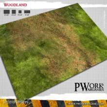 PWork Wargames GM03800N22X30 - Neoprene Mat Woodland 22x30