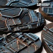 Gamers Grass GGB-SPO60 - Spaceship Corridor Bases 60mm (x4)