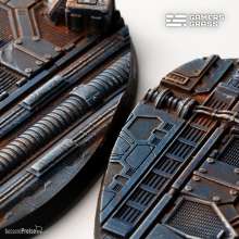 Gamers Grass GGB-SPO90 - Spaceship Corridor Bases 90mm (x2)