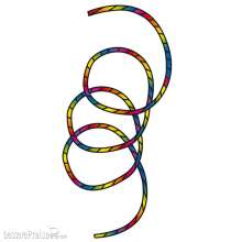 Invento 126446 - Tube Tail Rainbow Spiral 24 m