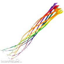 HQ 126452 - Soft Swirl Rainbow 300 - Drachenschwanz , 3mx43cm, 8 Farben