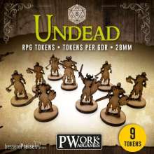 PWork Wargames RPGT0190MDF - RPG TOKENS Undead