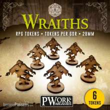 PWork Wargames RPGT0210MDF - RPG TOKENS Wraiths