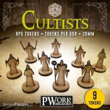 PWork Wargames RPGT0220MDF - RPG TOKENS Cultists